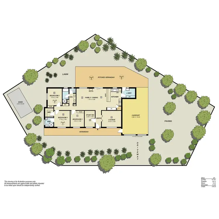 Floorplan of Homely house listing, 15 Parker Court, Greenwith SA 5125
