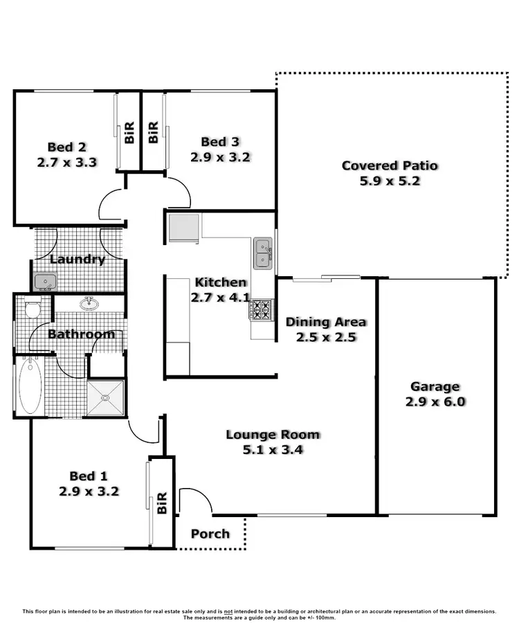 Floorplan of Homely house listing, 7 Guy Place, Rooty Hill NSW 2766