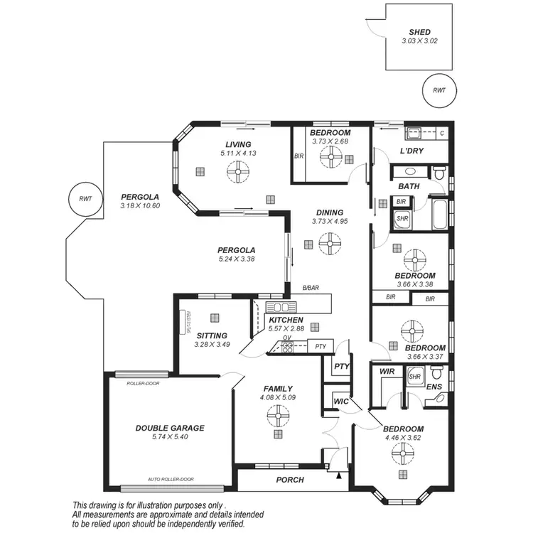 Floorplan of Homely house listing, 32 Saddle Crescent, Walkley Heights SA 5098