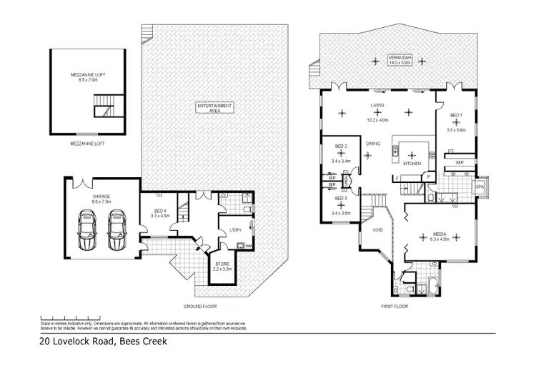 Floorplan of Homely house listing, 20 Lovelock Road, Bees Creek NT 822