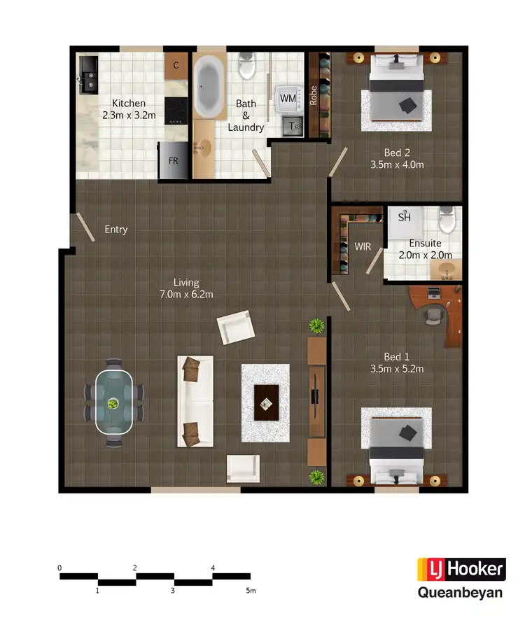 Floorplan of Homely unit listing, 8C/17 Uriarra Road, Queanbeyan NSW 2620