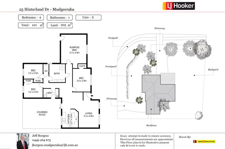 Floorplan of Homely house listing, 25 Hinterland Drive, Mudgeeraba QLD 4213