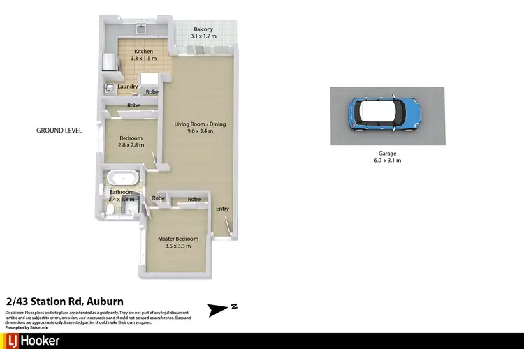 Floorplan of Homely unit listing, 2/43-45 Station Road, Auburn NSW 2144