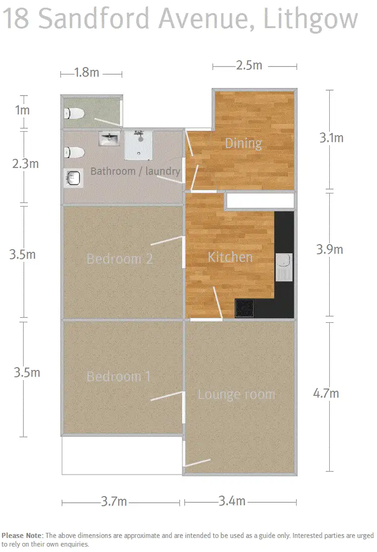Floorplan of Homely house listing, 18 Sandford Avenue, Lithgow NSW 2790