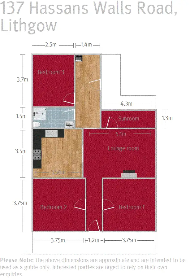 Floorplan of Homely semi-detached listing, 137 Hassans Walls Road, Lithgow NSW 2790