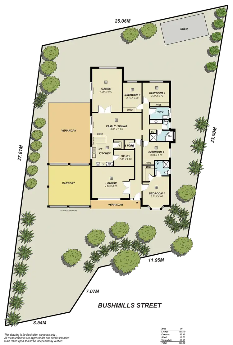 Floorplan of Homely house listing, 8 Bushmills Street, Greenwith SA 5125