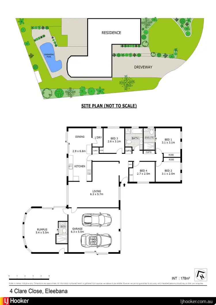 Floorplan of Homely house listing, 4 Clare Close, Eleebana NSW 2282