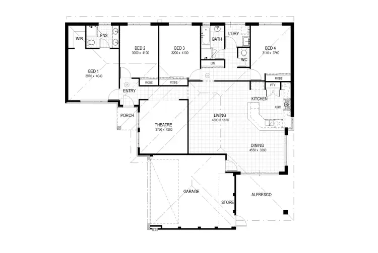 Floorplan of Homely villa listing, 41B Range View Road, High Wycombe WA 6057