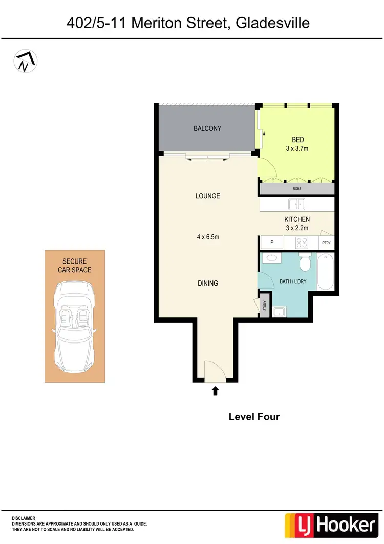 Floorplan of Homely unit listing, 402/5-11 Meriton Street, Gladesville NSW 2111