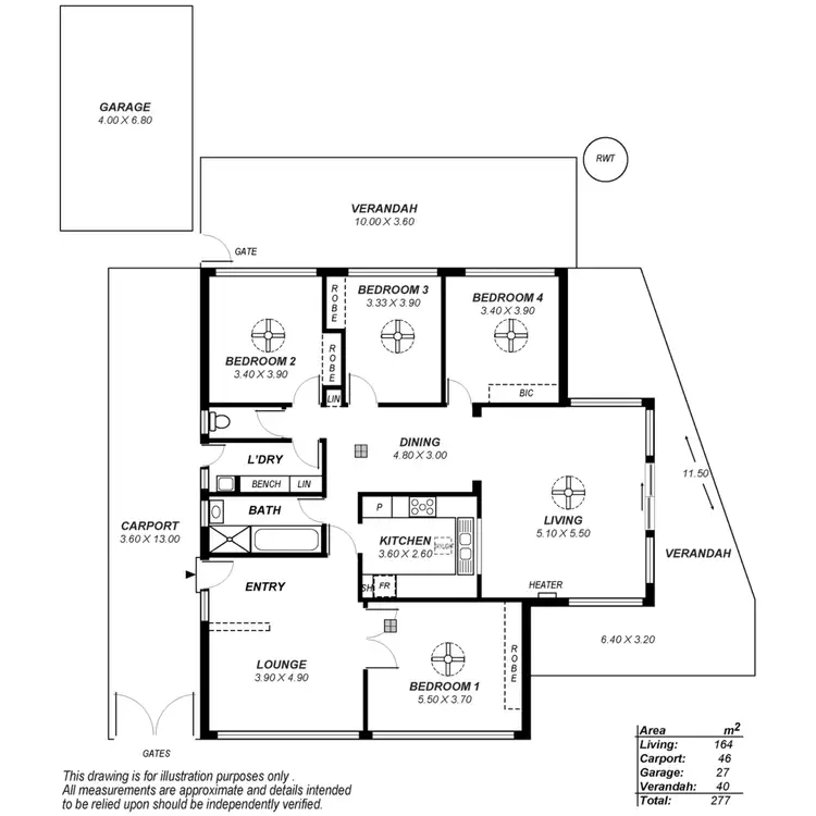 Floorplan of Homely house listing, 11 Sherwell Avenue, Modbury North SA 5092