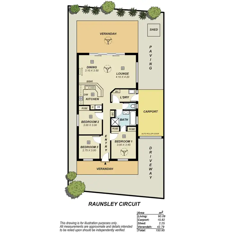 Floorplan of Homely house listing, 30 Raunsley Circuit, Greenwith SA 5125