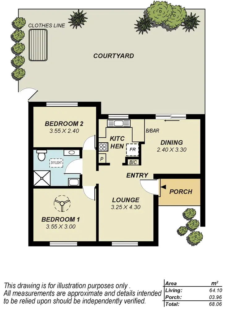 Floorplan of Homely unit listing, 3/13 Sandland Avenue, Ridgehaven SA 5097