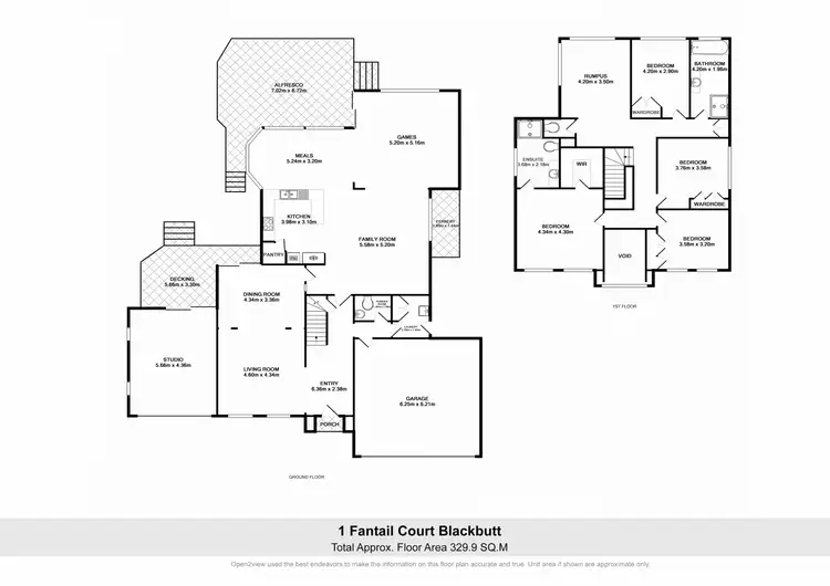 Floorplan of Homely house listing, 1 Fantail Ct, Blackbutt NSW 2529