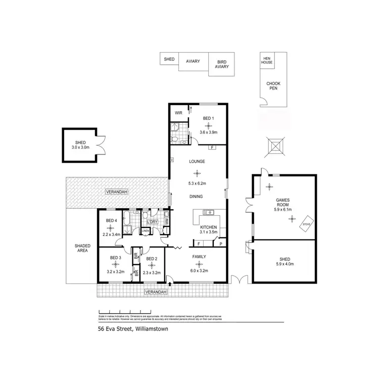 Floorplan of Homely house listing, 56 Eva Street, Williamstown SA 5351