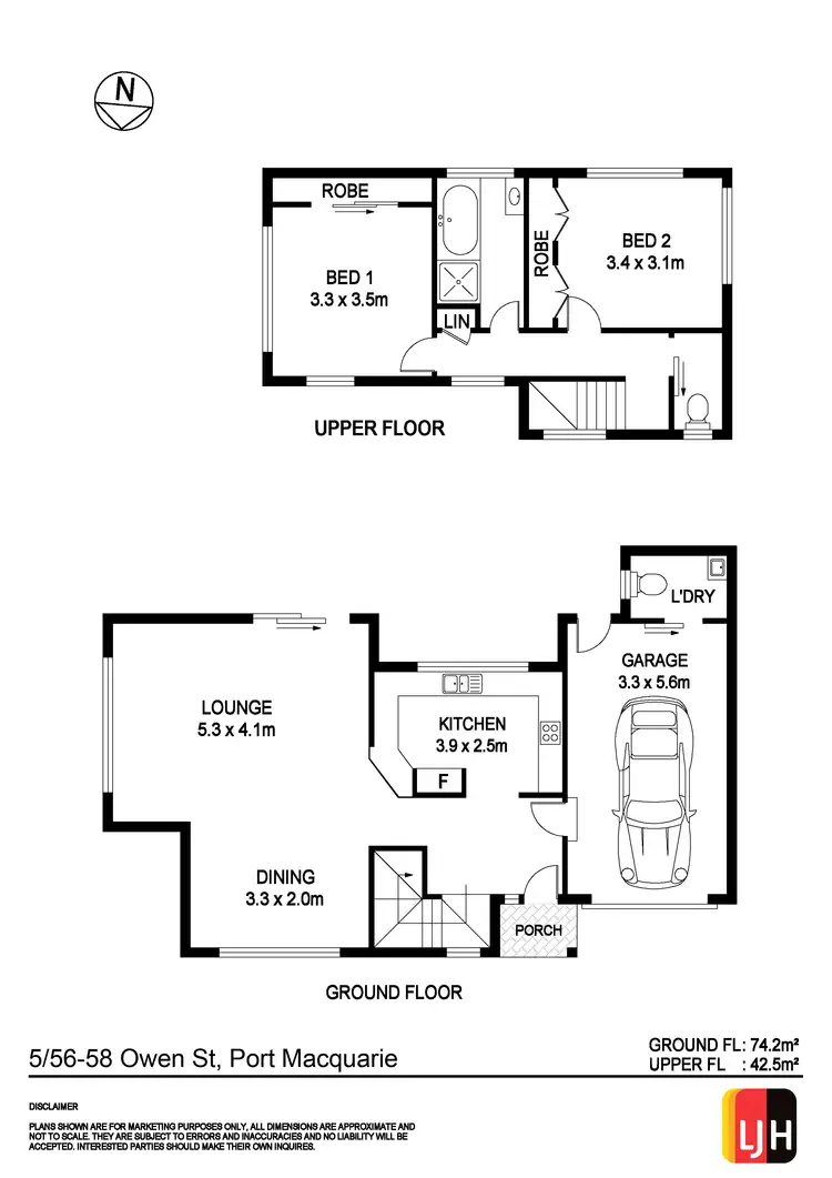 Floorplan of Homely townhouse listing, 5/56 - 58 Owen Street, Port Macquarie NSW 2444
