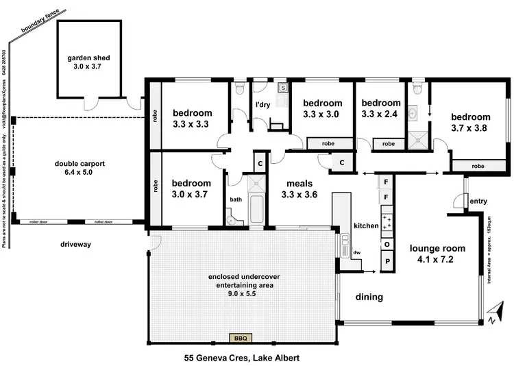 Floorplan of Homely house listing, 55 Geneva Crescent, Lake Albert NSW 2650