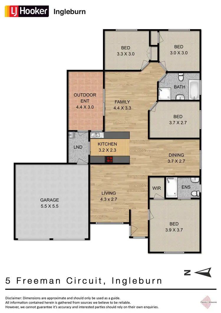 Floorplan of Homely house listing, 5 Freeman Circuit, Ingleburn NSW 2565