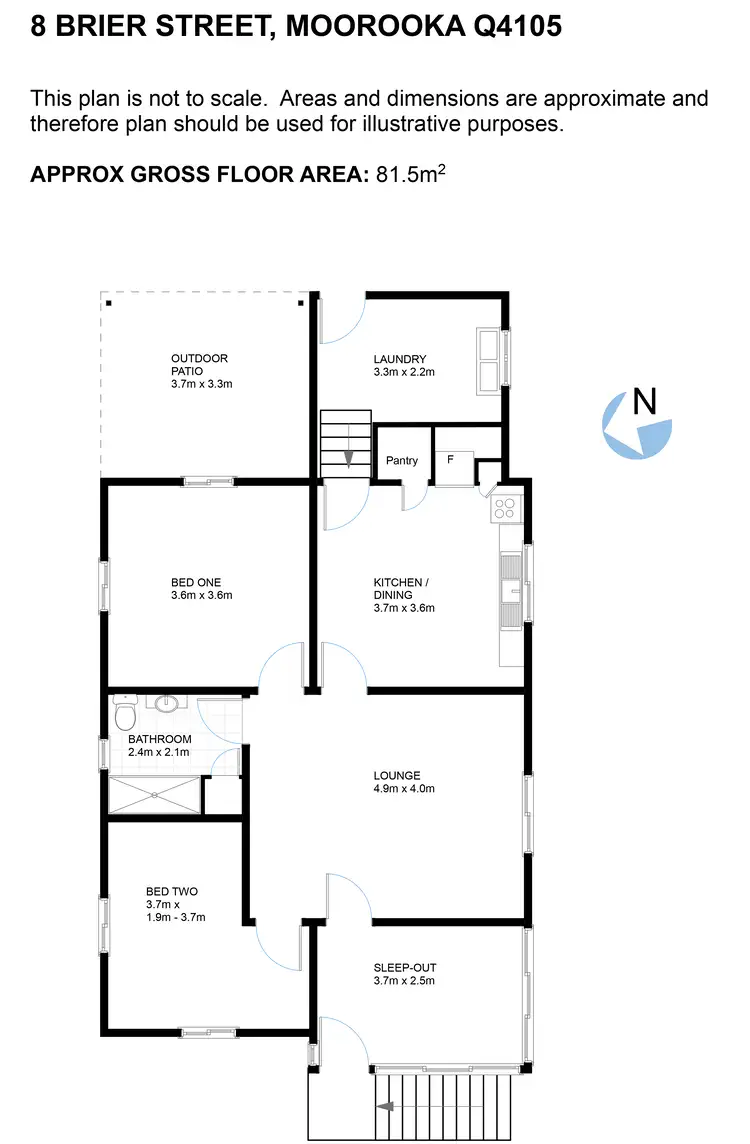 Floorplan of Homely house listing, 8 Brier Street, Moorooka QLD 4105