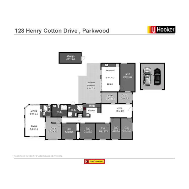 Floorplan of Homely house listing, 128 Henry Cotton Drive, Parkwood QLD 4214
