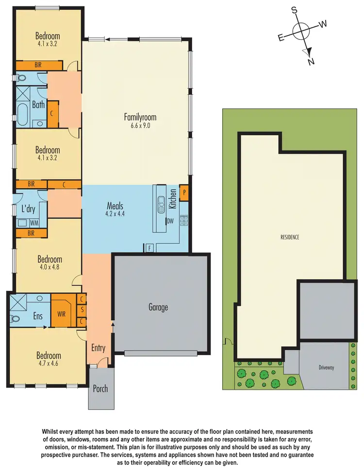Floorplan of Homely house listing, 6 Amico Walk, Dandenong VIC 3175