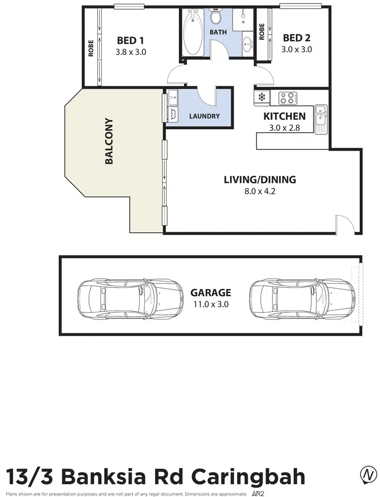 Floorplan of Homely unit listing, 13/3-5 Banksia Road, Caringbah NSW 2229