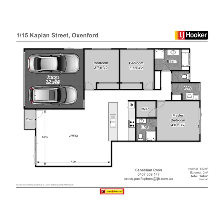 Floorplan of Homely house listing, 1/15 Kaplan Drive, Oxenford QLD 4210