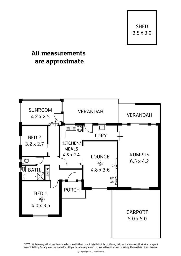 Floorplan of Homely house listing, 7 Arooma Street, Findon SA 5023