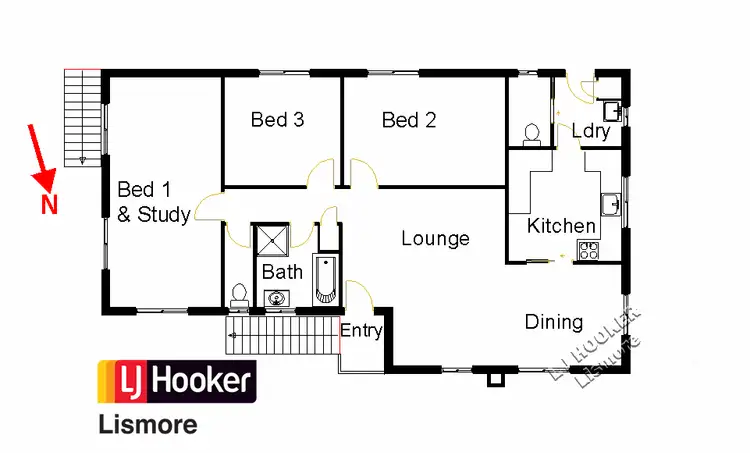 Floorplan of Homely house listing, 41 Barham Street, Lismore East NSW 2480