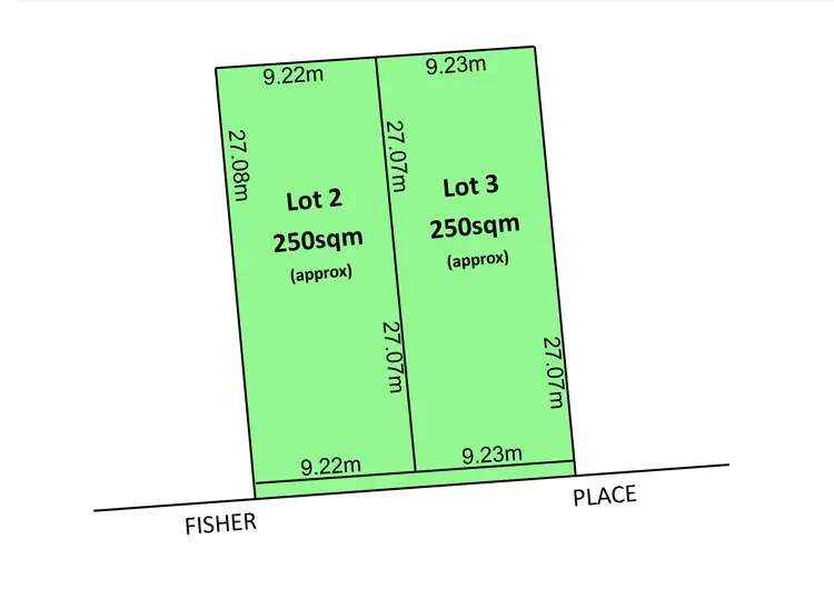 Floorplan of Homely land listing, Lot 2 Fisher Place, Mile End SA 5031