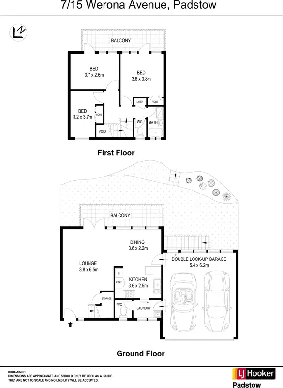 Floorplan of Homely townhouse listing, 7/15 Werona Avenue, Padstow NSW 2211