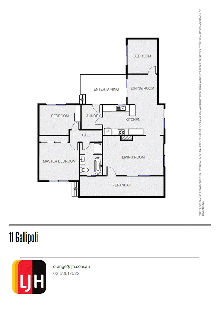 Floorplan of Homely house listing, 11 Gallipoli Place, Orange NSW 2800