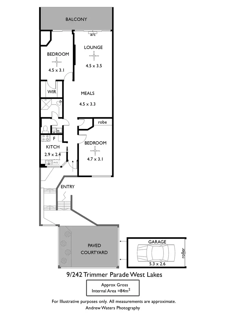 Floorplan of Homely apartment listing, 9/242 Trimmer Parade, West Lakes SA 5021