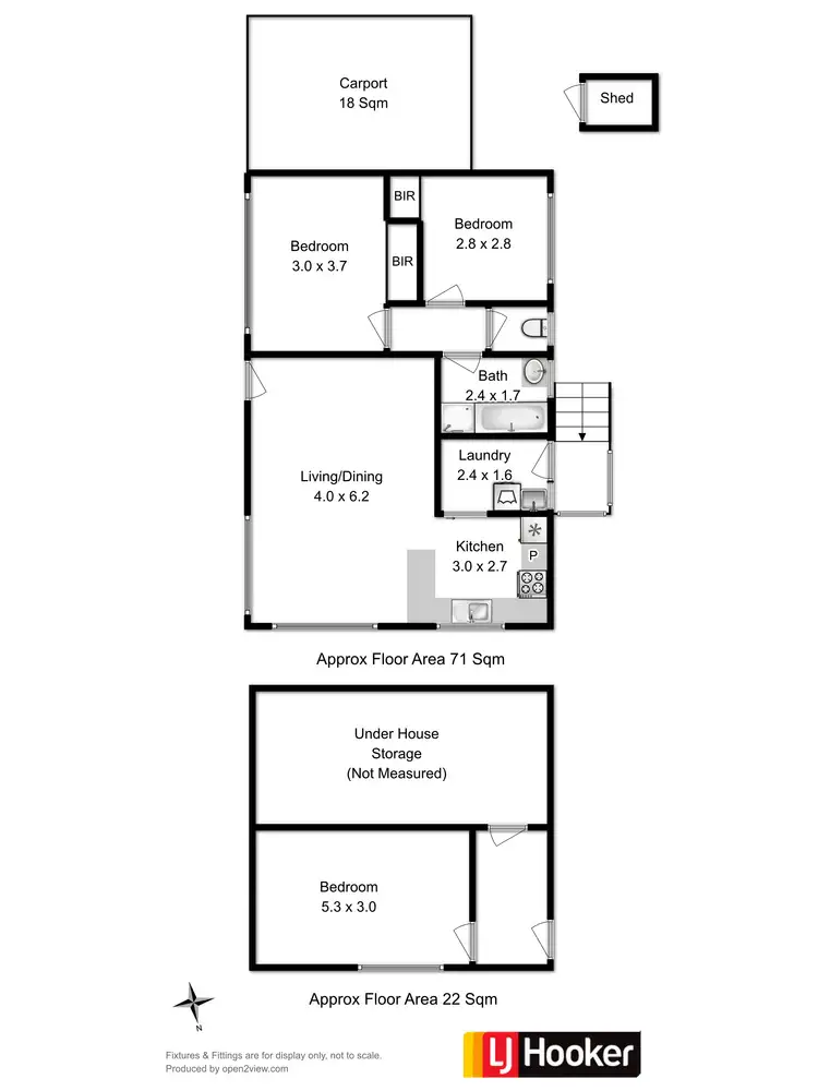 Floorplan of Homely unit listing, 1/109 Berriedale Road, Berriedale TAS 7011