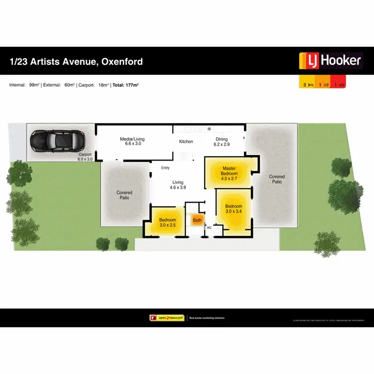Floorplan of Homely house listing, 1/23 Artists Avenue, Oxenford QLD 4210