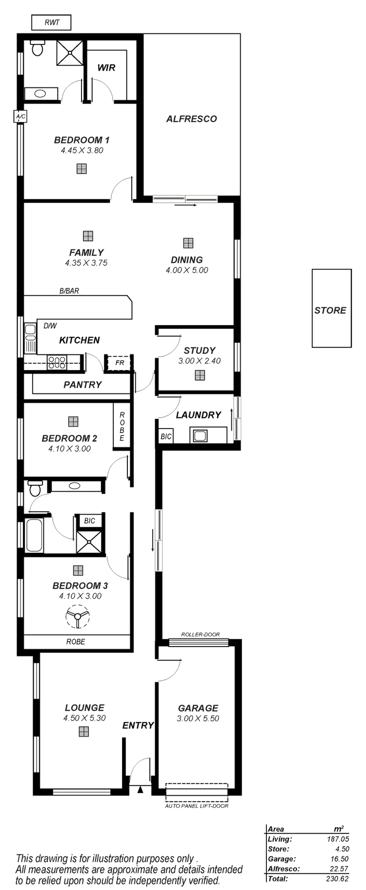 Floorplan of Homely house listing, 1 Quintal Street, Modbury SA 5092