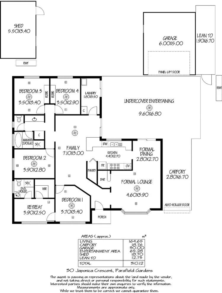 Floorplan of Homely house listing, 30 Japonica Crescent, Parafield Gardens SA 5107