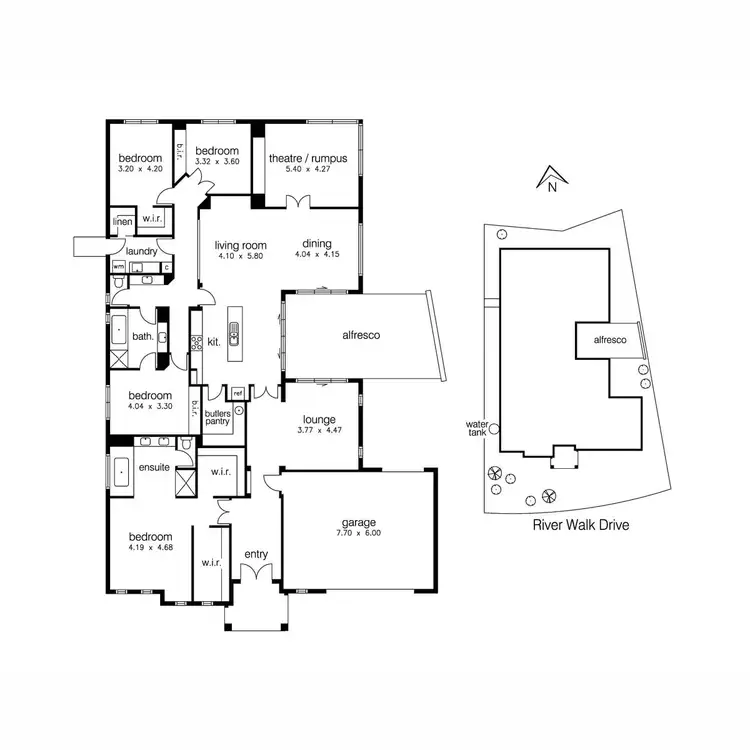 Floorplan of Homely house listing, 9 River Walk Drive, Sanctuary Lakes VIC 3030