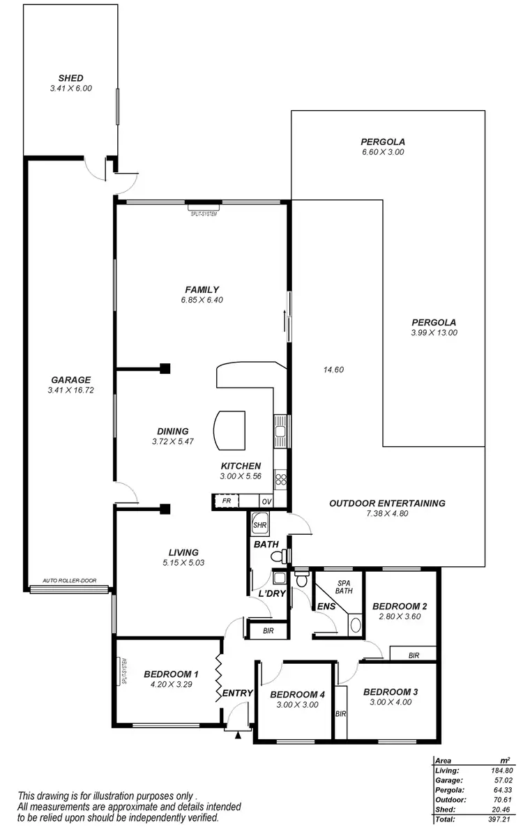 Floorplan of Homely house listing, 5 Curbur Ave, Pooraka SA 5095