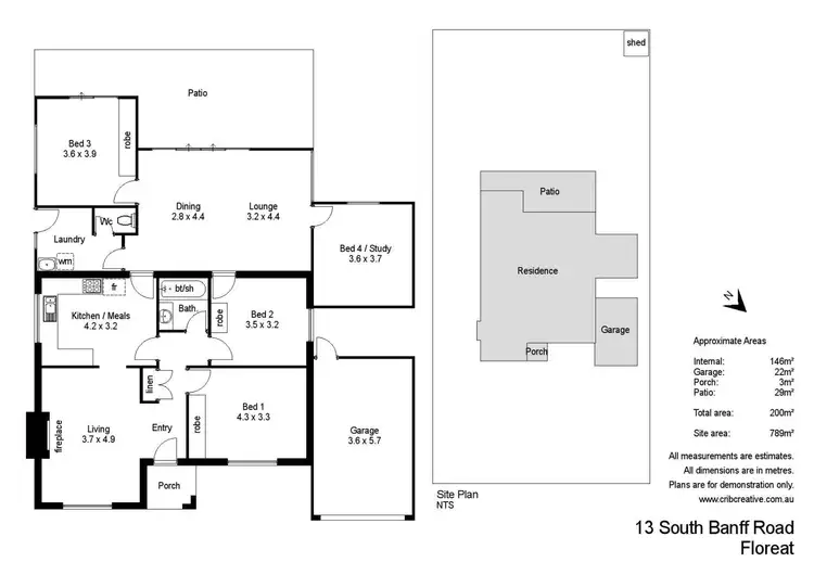 Floorplan of Homely house listing, 13 South Banff Road, Floreat WA 6014