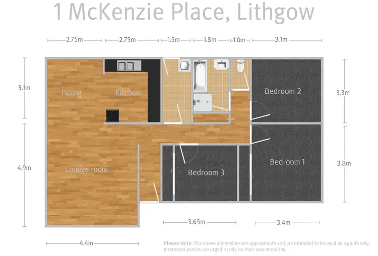 Floorplan of Homely house listing, 1 McKenzie Place, Lithgow NSW 2790