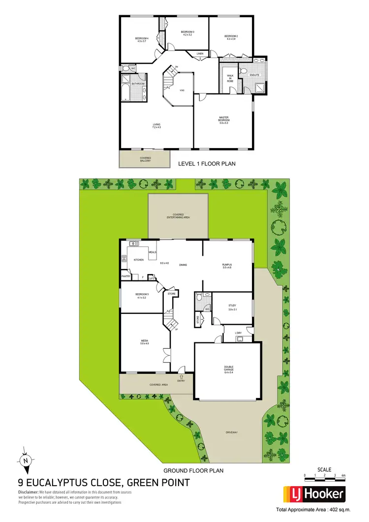Floorplan of Homely house listing, 9 Eucalyptus Place, Green Point NSW 2251