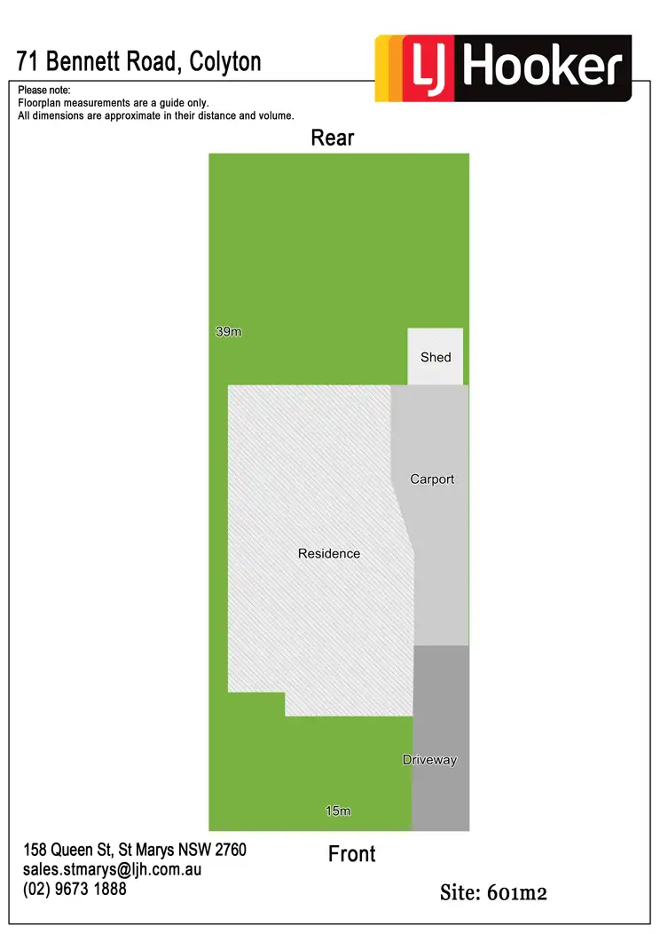 Floorplan of Homely house listing, 71 Bennett Road, Colyton NSW 2760
