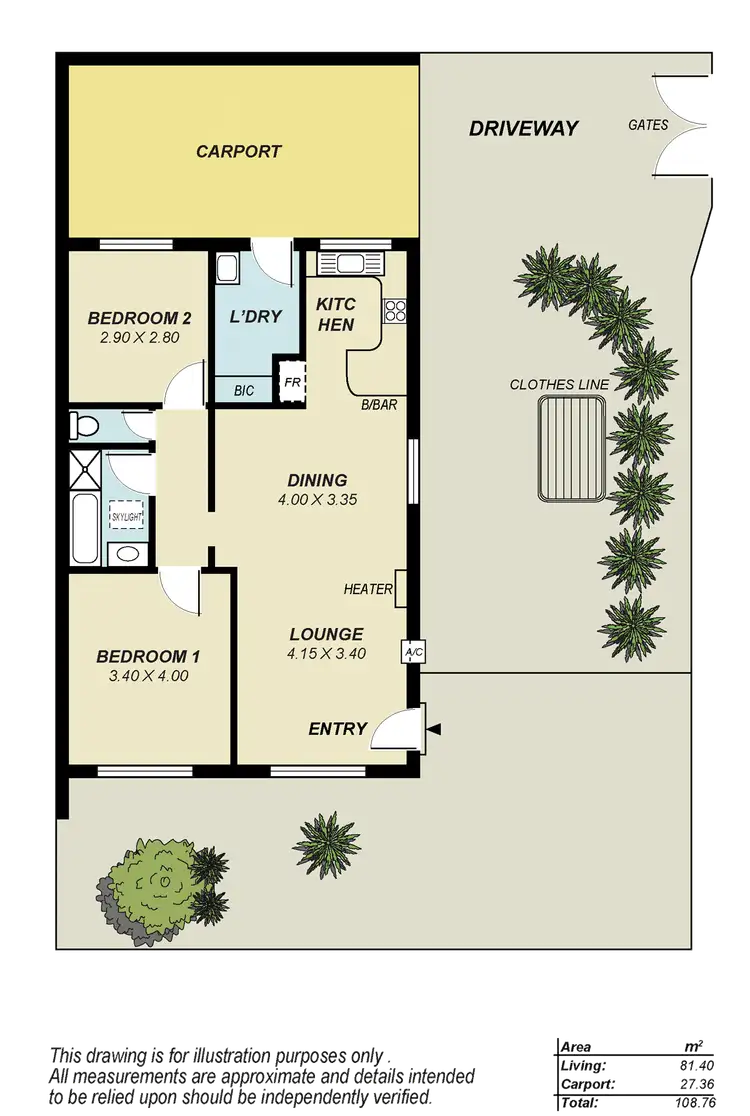 Floorplan of Homely unit listing, 2/20 Whinnen Street, St Agnes SA 5097