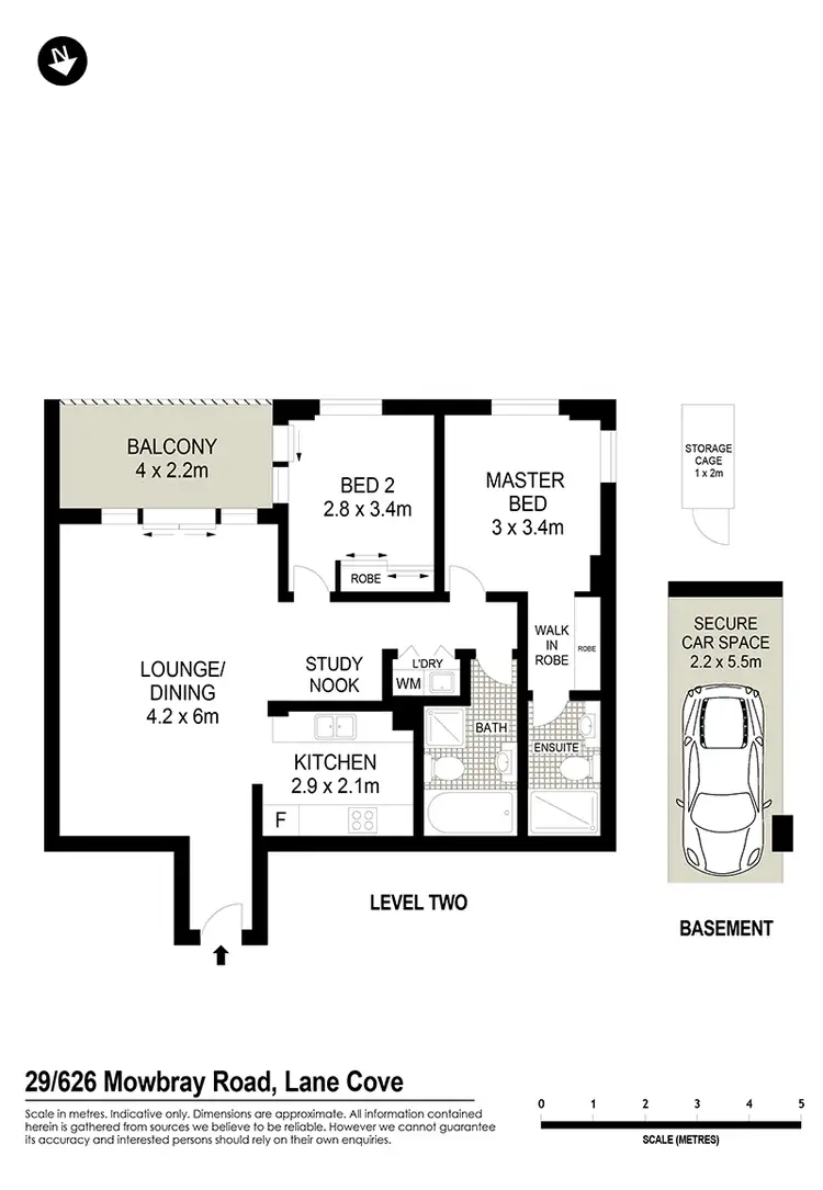 Floorplan of Homely unit listing, 29/626 Mowbray Road, Lane Cove NSW 2066