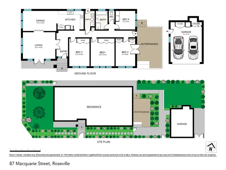 Floorplan of Homely house listing, 87 Macquarie Street, Roseville NSW 2069