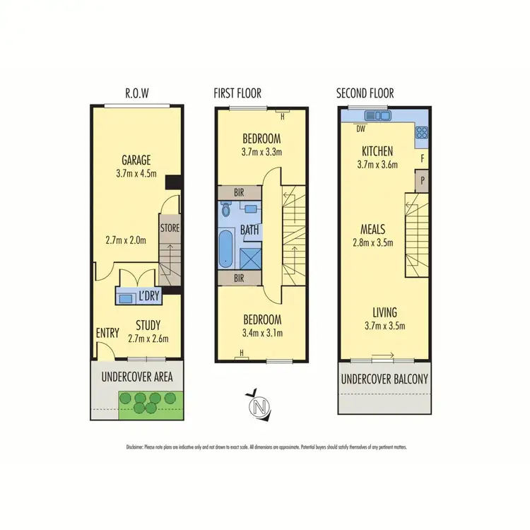 Floorplan of Homely townhouse listing, 16 Honolulu Drive, Point Cook VIC 3030