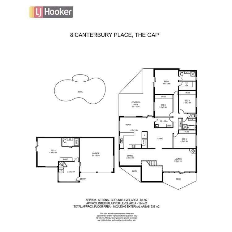Floorplan of Homely house listing, 8 Canterbury Place, The Gap QLD 4061