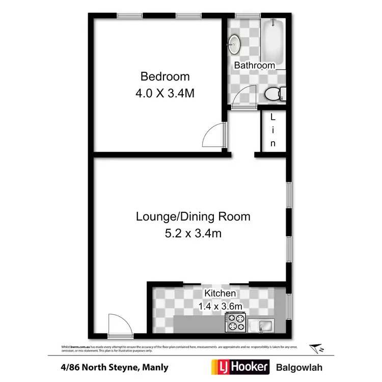 Floorplan of Homely apartment listing, 4/86 North Steyne, Manly NSW 2095