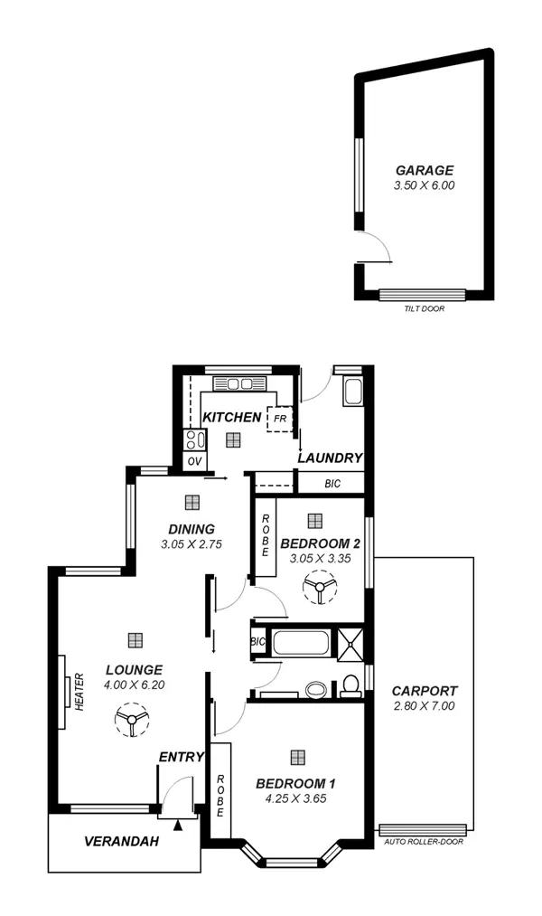 Floorplan of Homely unit listing, 2/449 Kensington Road, Rosslyn Park SA 5072