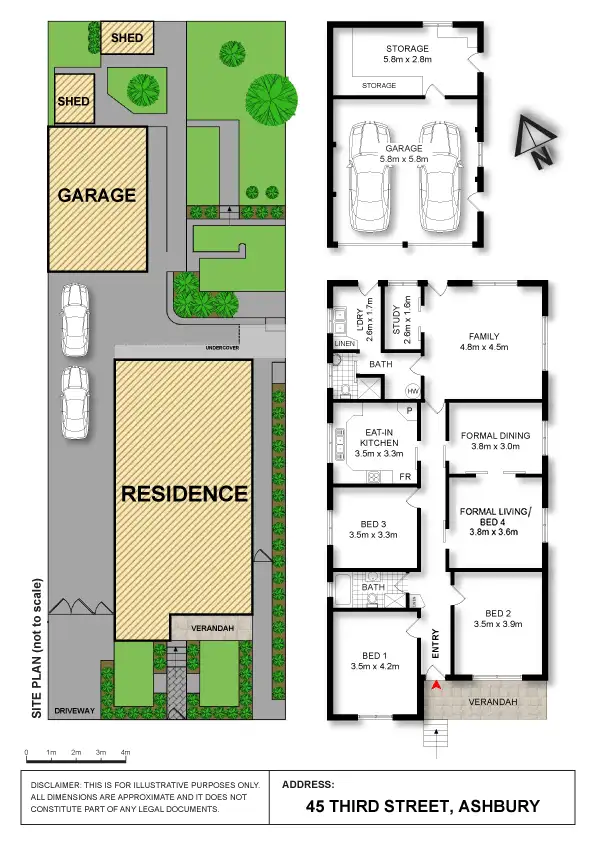 Floorplan of Homely house listing, 45 Third Street, Ashbury NSW 2193